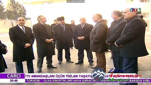 İTv-nin əməkdaşları üçün kooperativ yaşayış binası istifadəyə verilib İTv-nin əməkdaşları üçün kooperativ yaşayış binası istifadəyə verilib