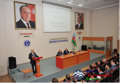 Qafqaz Universitetində Dini Qurumlarla İş üzrə Dövlət Komitəsinin sədri ilə görüş keçirilib Qafqaz Universitetində Dini Qurumlarla İş üzrə Dövlət Komitəsinin sədri ilə görüş keçirilib