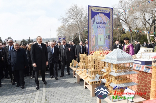 İlham Əliyev Novruz bayramı münasibətilə ümumxalq şənliyində iştirak edib