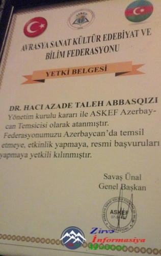 11-13 mayda İzmir-Çeşmədə ASKEFİN sayca 11-ci toplantısı baş tutdu,uğurlar...