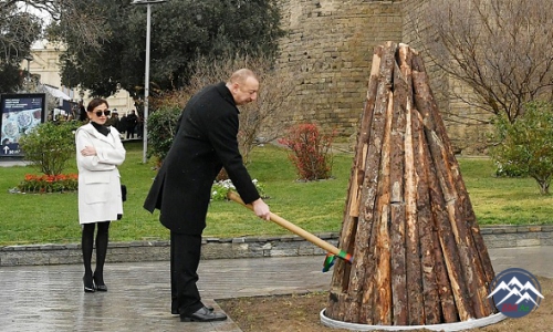 Prezident İlham Əliyev Novruz bayramı münasibətilə ümumxalq şənliyində işti ...