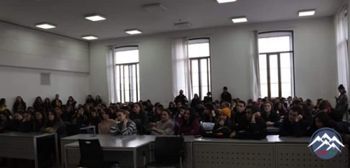 Tbilisi Dövlət Universitetində Azərbaycanlı tələbələrlə görüş keçirilib Tbilisi Dövlət Universitetində Azərbaycanlı tələbələrlə görüş keçirilib