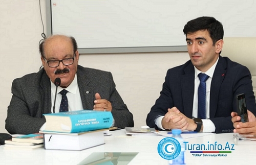 Ədəbiyyat İnstitutunda professor Faruk Faik Köprülü ilə görüş keçirilib